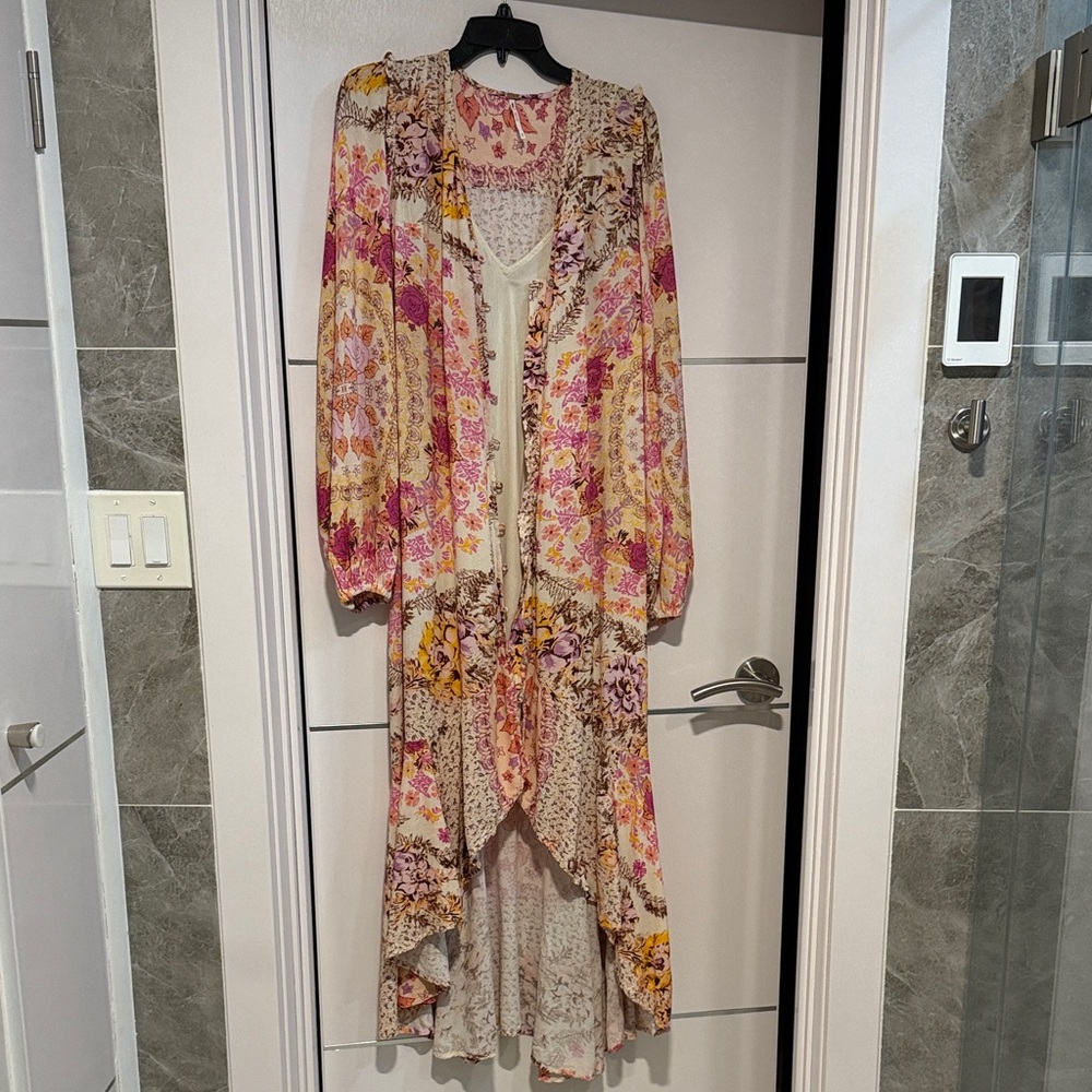 Free People Marais Printed Midi Dress Size XS - Picture 4 of 14